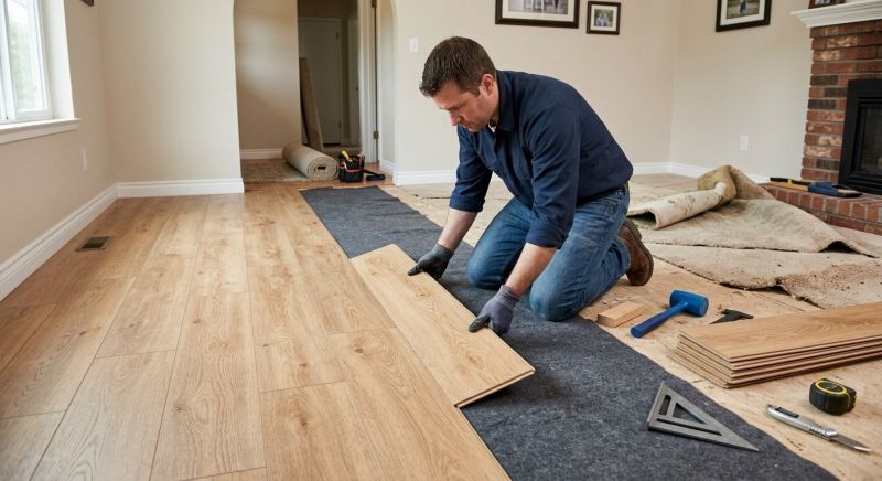 Laminate Floor Remodeling in Brockton, MA