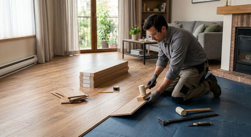 Laminate Floor Replacement in Dedham, MA