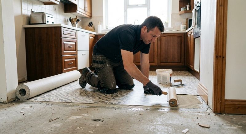 Linoleum Floor Installation in Chestnut Hill, MA