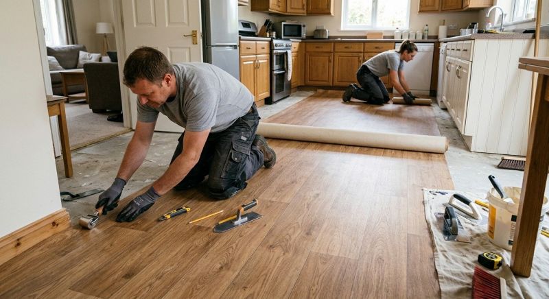 Linoleum Floor Installation in Brockton, MA