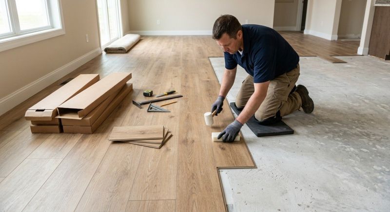 Luxury Vinyl Tile Installation in Foxboro, MA