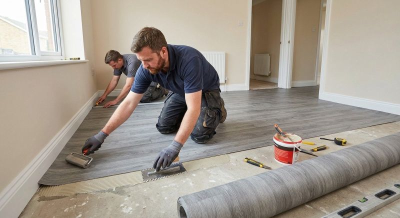Sheet Flooring Installation in Chestnut Hill, MA