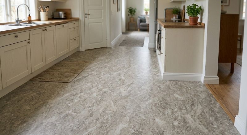 Sheet Linoleum Installation in Brookline, MA