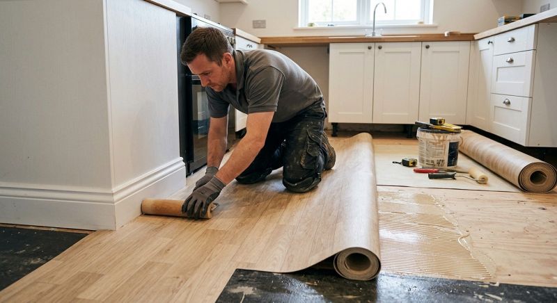 Sheet Linoleum Installation in Hull, MA