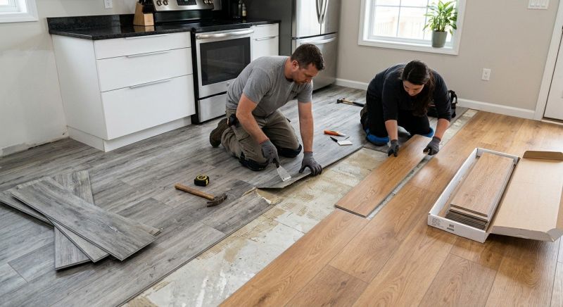Vinyl Floor Replacement in Brockton, MA