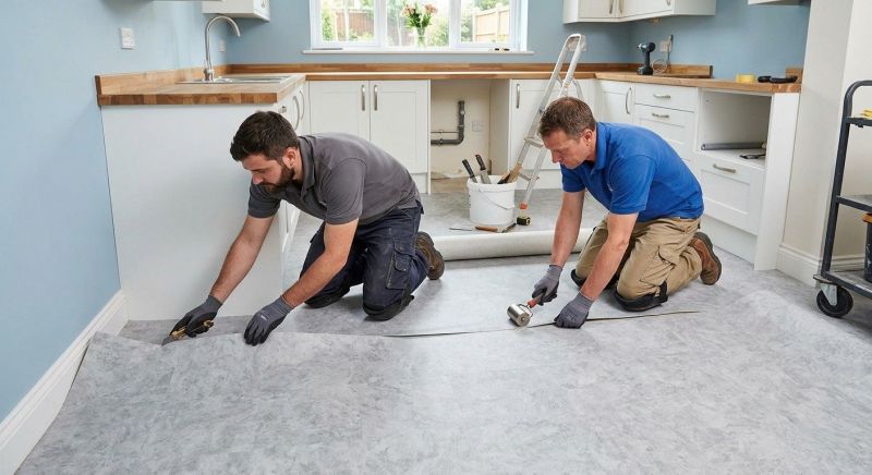 Sheet Linoleum Installation in Rockland, MA